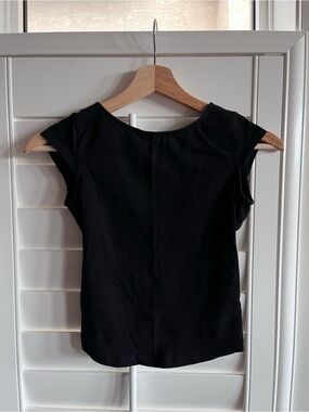 Garage Open Back Cap Sleeve Tee